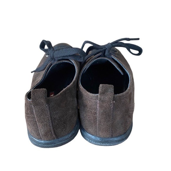 Prada Trainers Brown/Black Suede Leather Sneakers women’s Size 37 - Picture 4 of 8